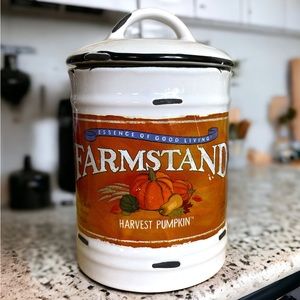 New Harvest Pumpkin country candle porcelain jar